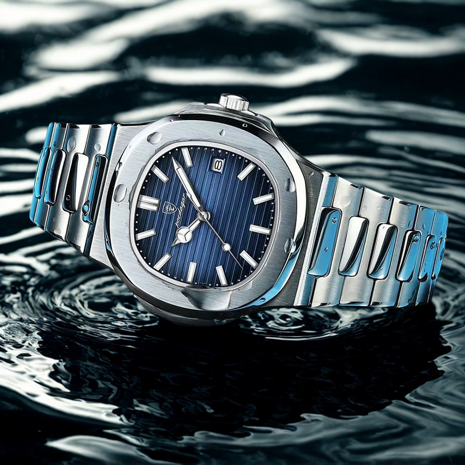 Relógio Masculino prateado em aço Nume