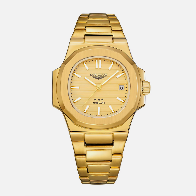 relógio automático
relógio em aço
relógio masculino
relógio pulseira em aço
relógio dourado