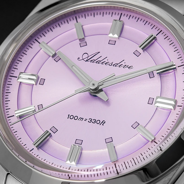 Relógio Feminino Prateado em Aço Purple