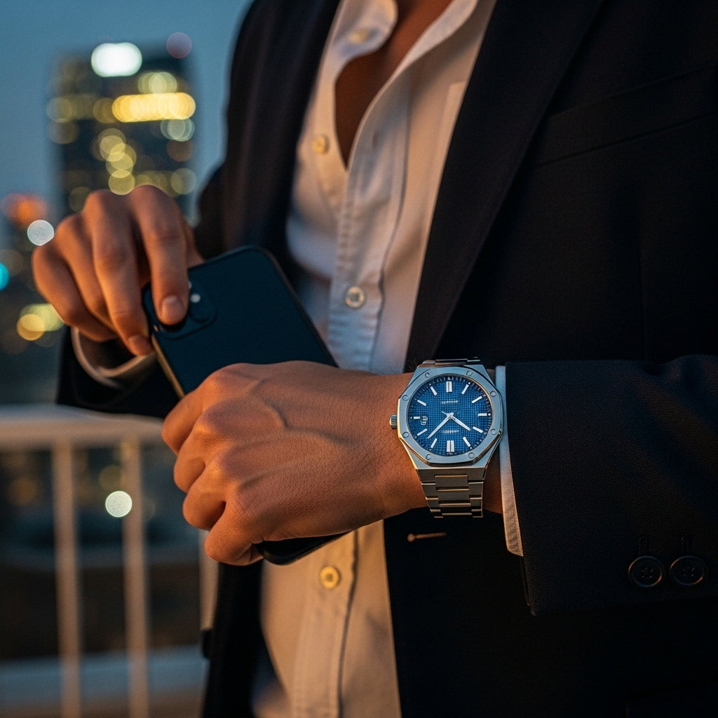 Relógio Masculino Portovin em aço