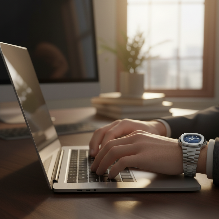 Relógio Masculino prateado em aço Nume