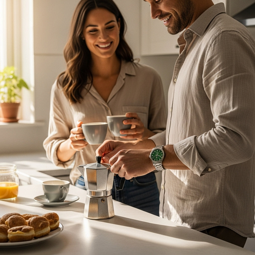 Relógio Masculino prateado em aço Capri
