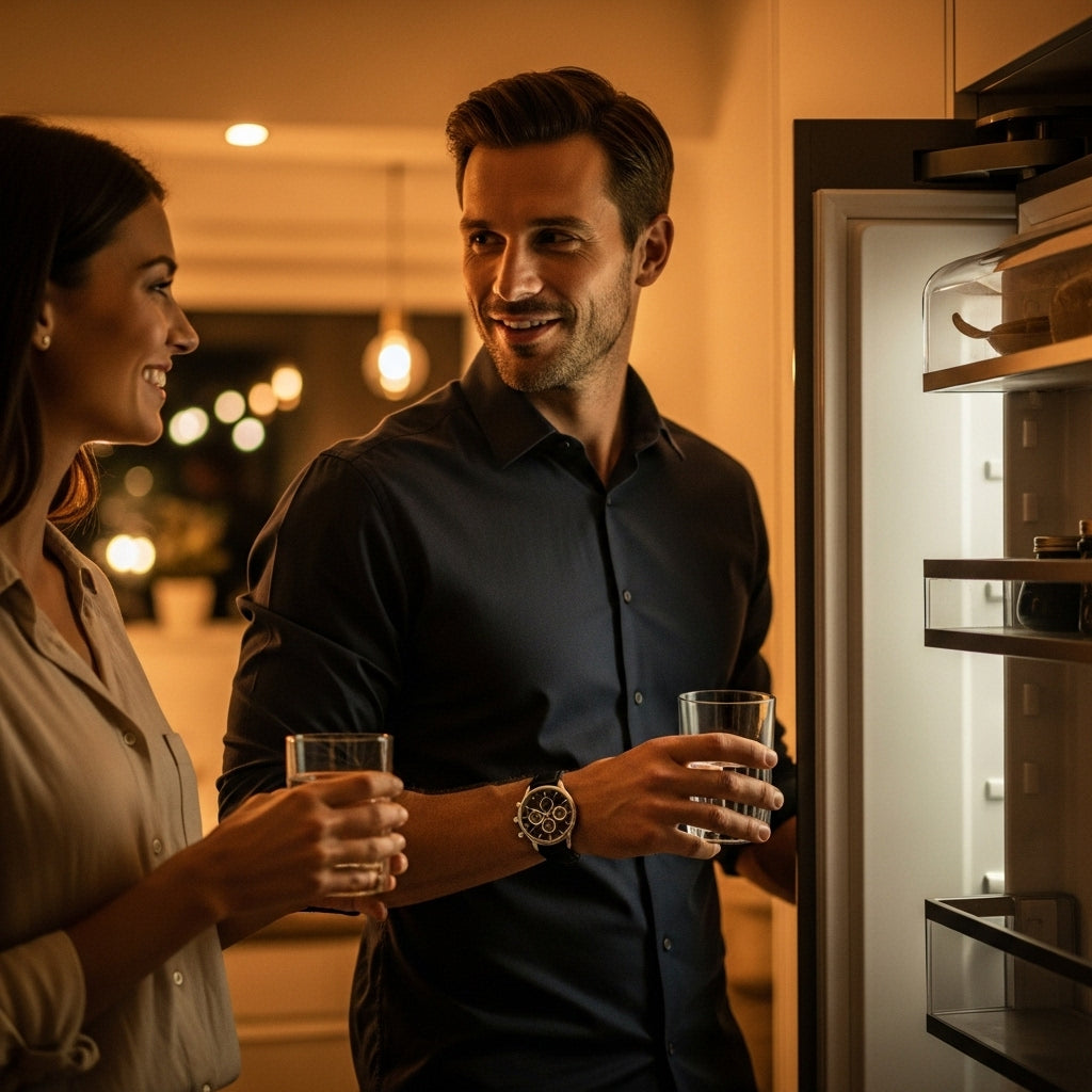 Relógio Marculino Bellencourt em Couro