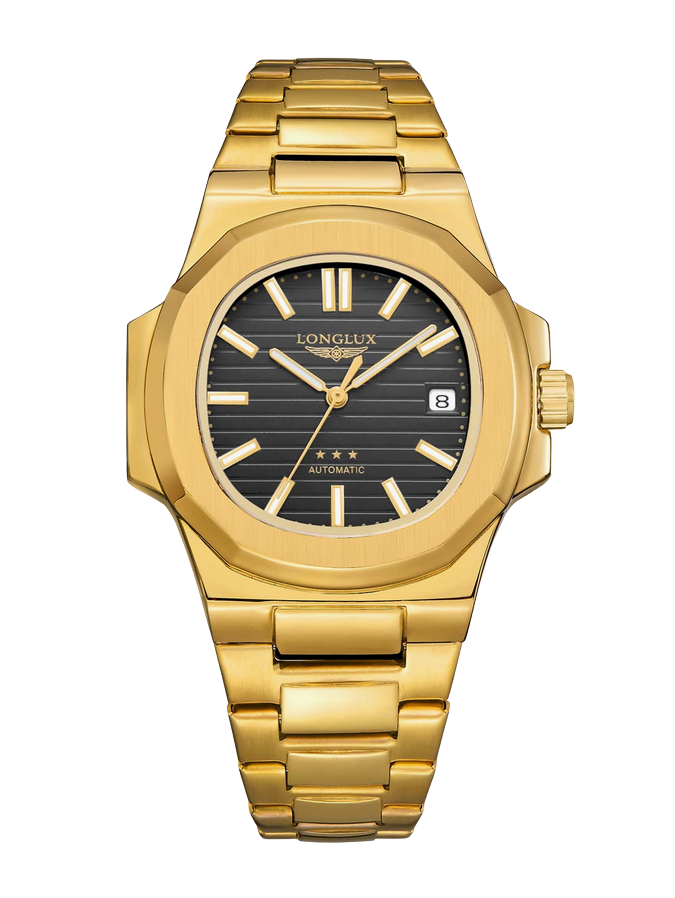 relógio pulseira em aço
relógio dourado
relógio masculino
relógio em aço
relógio automático