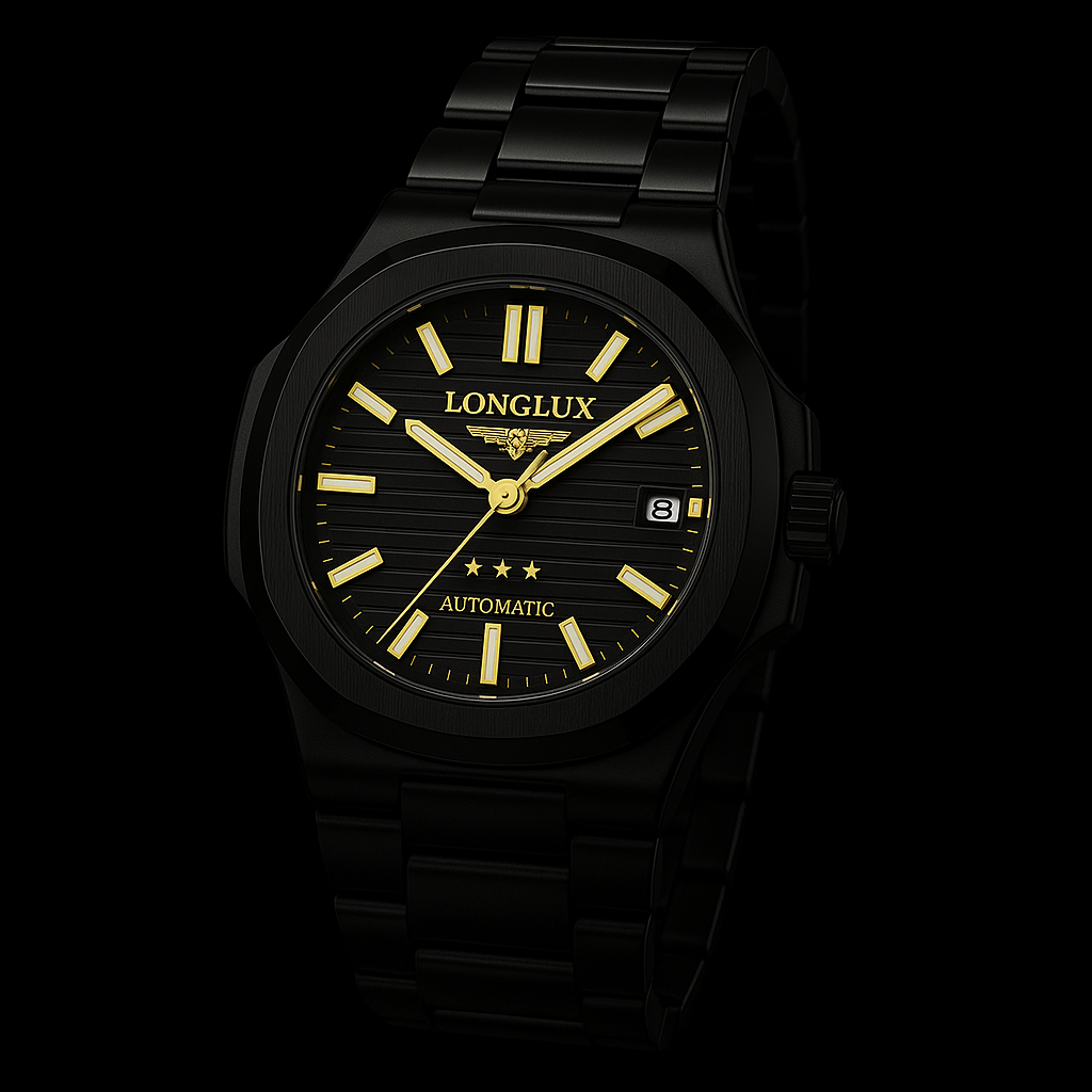 relógio pulseira em aço
relógio preto
relógio masculino
relógio em aço
relógio automático
