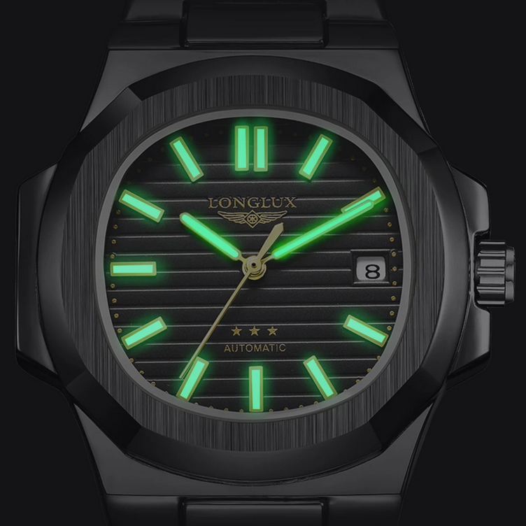 relógio pulseira em aço
relógio preto
relógio masculino
relógio em aço
relógio automático
