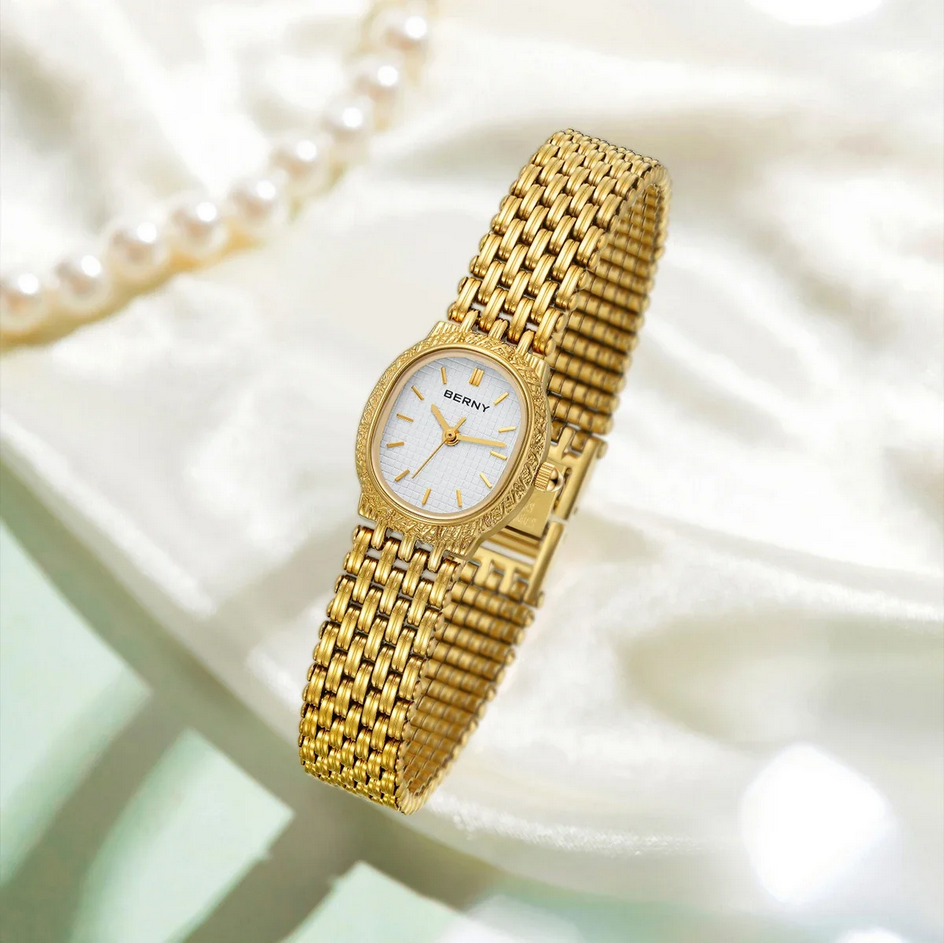 Relógio Feminino  Dourado em Aço  Celestia
